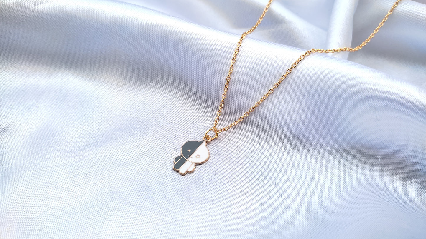 Cute Bts bt21 charcter pendant necklace for women/girls