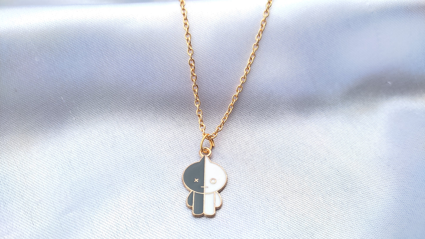 Cute Bts bt21 charcter pendant necklace for women/girls