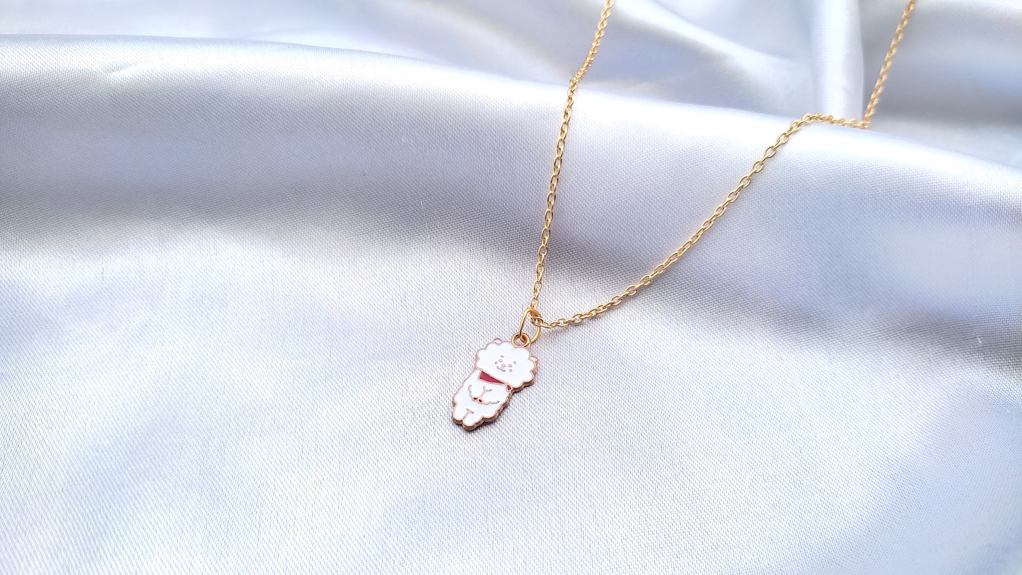 Cute Bts bt21 charcter pendant necklace for women/girls