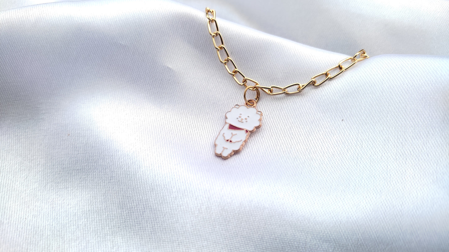 Cute Bts bt21 charcter chain bracelet for women/girls
