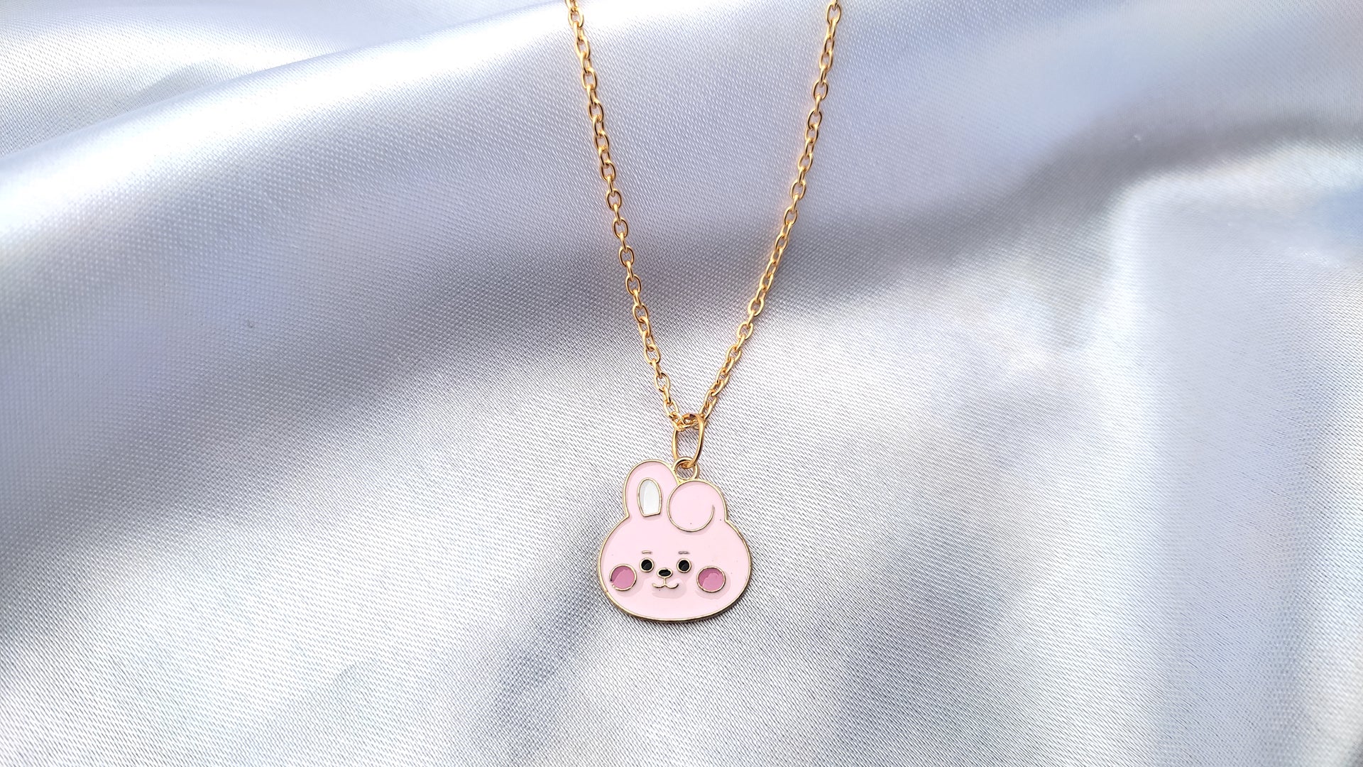 Cute Bts bt21 charcter pendant necklace for women/girls