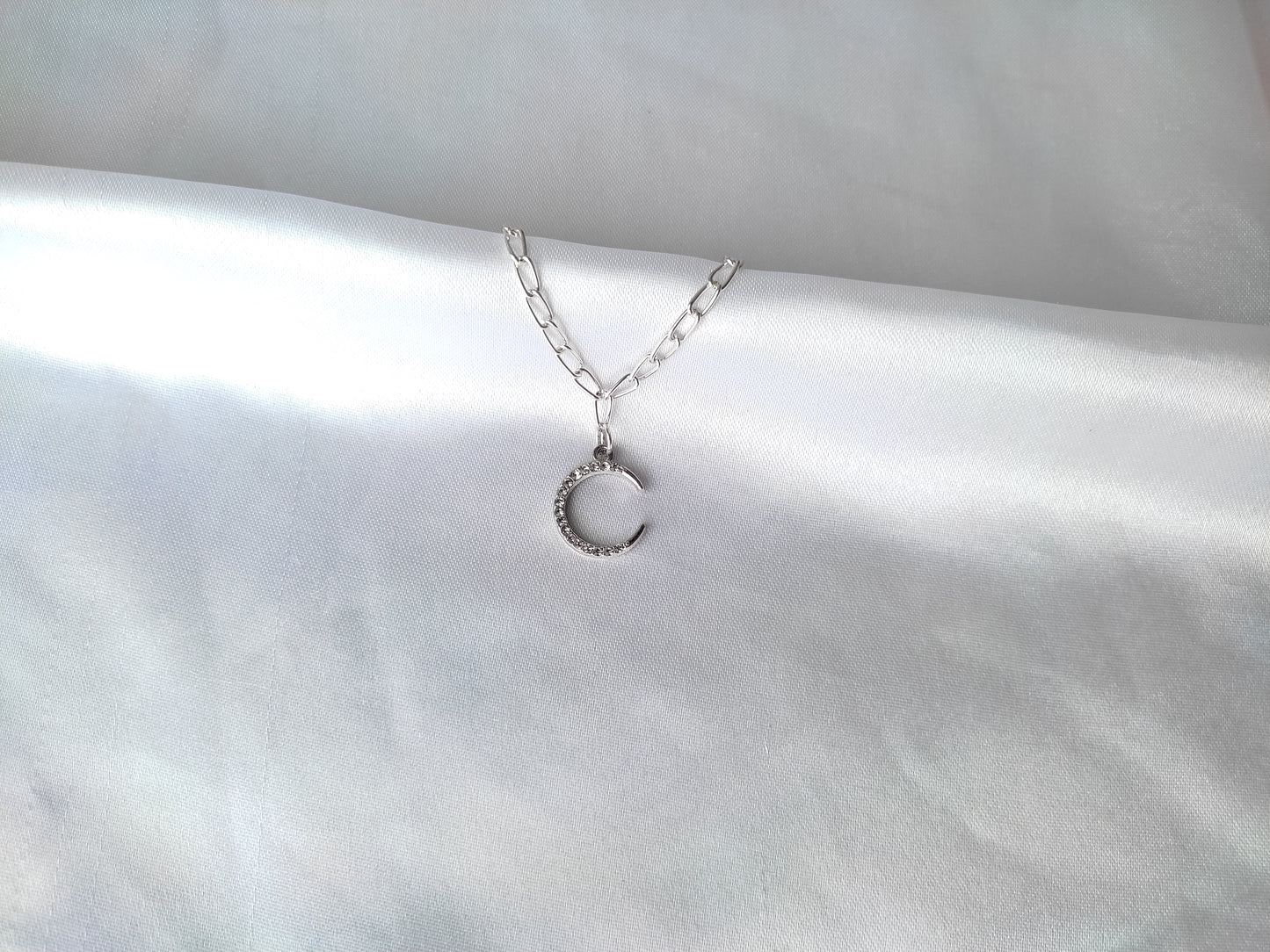 Stylish trendy Silver Moon  AD stones charm Korean Chain Bracelet For Women And Girls