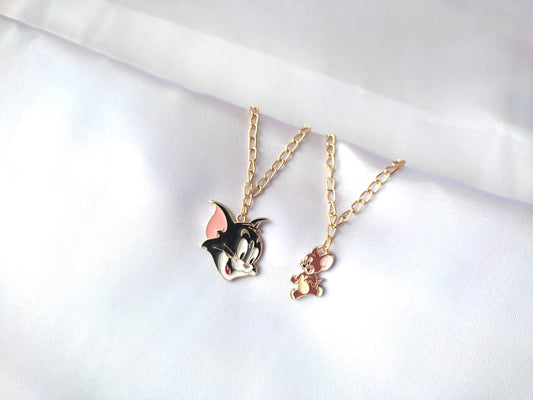 Cute Tom and Jerry charm bracelet for couples and best friends