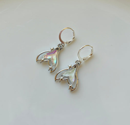 Stunning Shining Stylish Trendy Sky Blue Mermaid AD Silver Charm Round Hoop Earrings For Women And Girls | Accessories | Gift | Korean | Minimal | Jhumka | Earrings | Aesthetic Jewellery