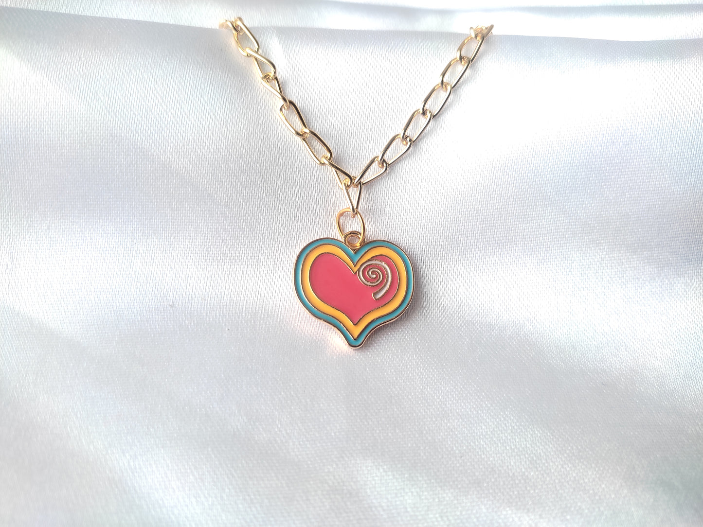 Pretty heart chain bracelet for women/girls