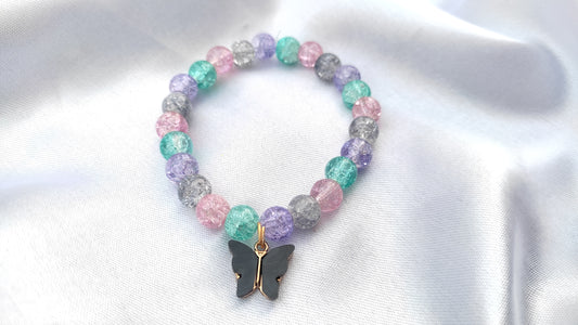 Beautiful butterfly multi-coloured beads bracelet for women/girls